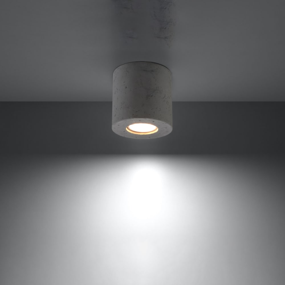 Plafonnier Béton Gris GU10 1 Orbis — vue 4