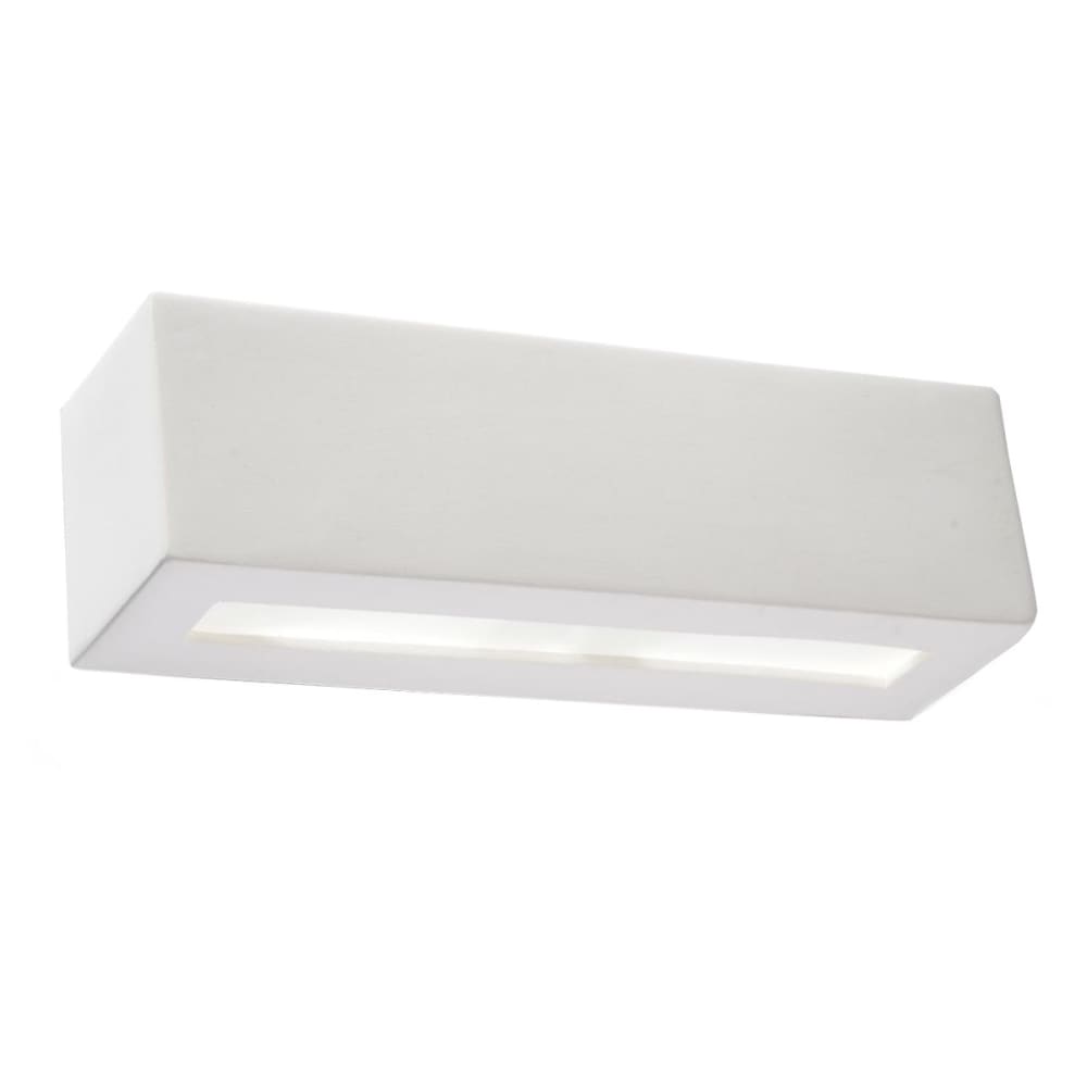 Lámpara de pared blanco cerámica/vidrio alt. 10 cm