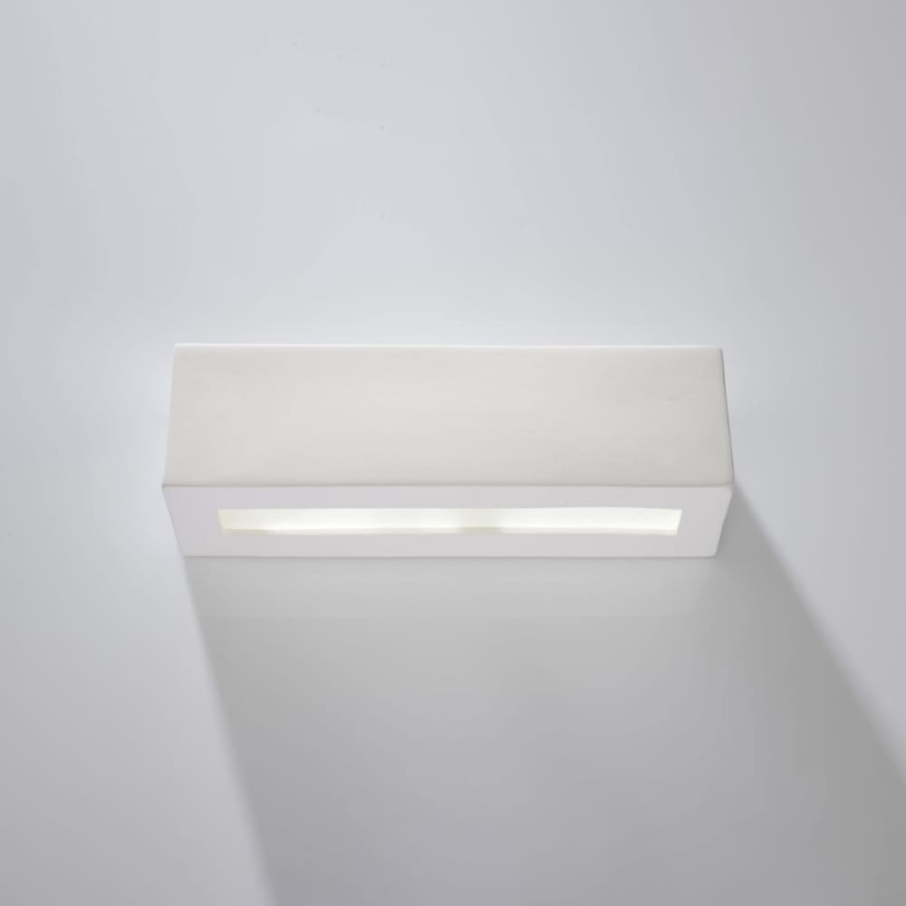 Applique rectangle en céramique, blanc L: 32,5cm — vue 3