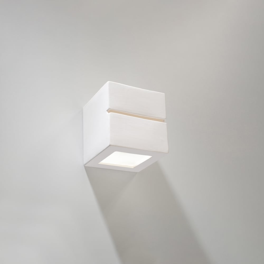 Lampada da parete bianca ceramica - Sollux Lighting
