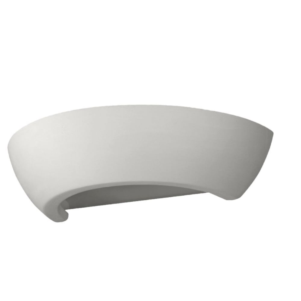 Lámpara de pared blanco cerámica/vidrio alt. 8 cm