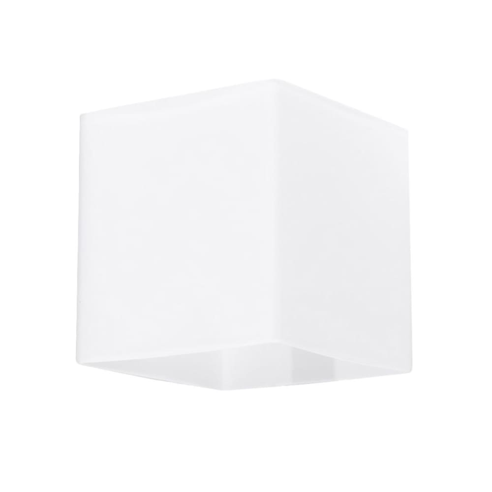 Lampada da parete bianca bicchiere - Modello Classico chic - Bianco - Vetro