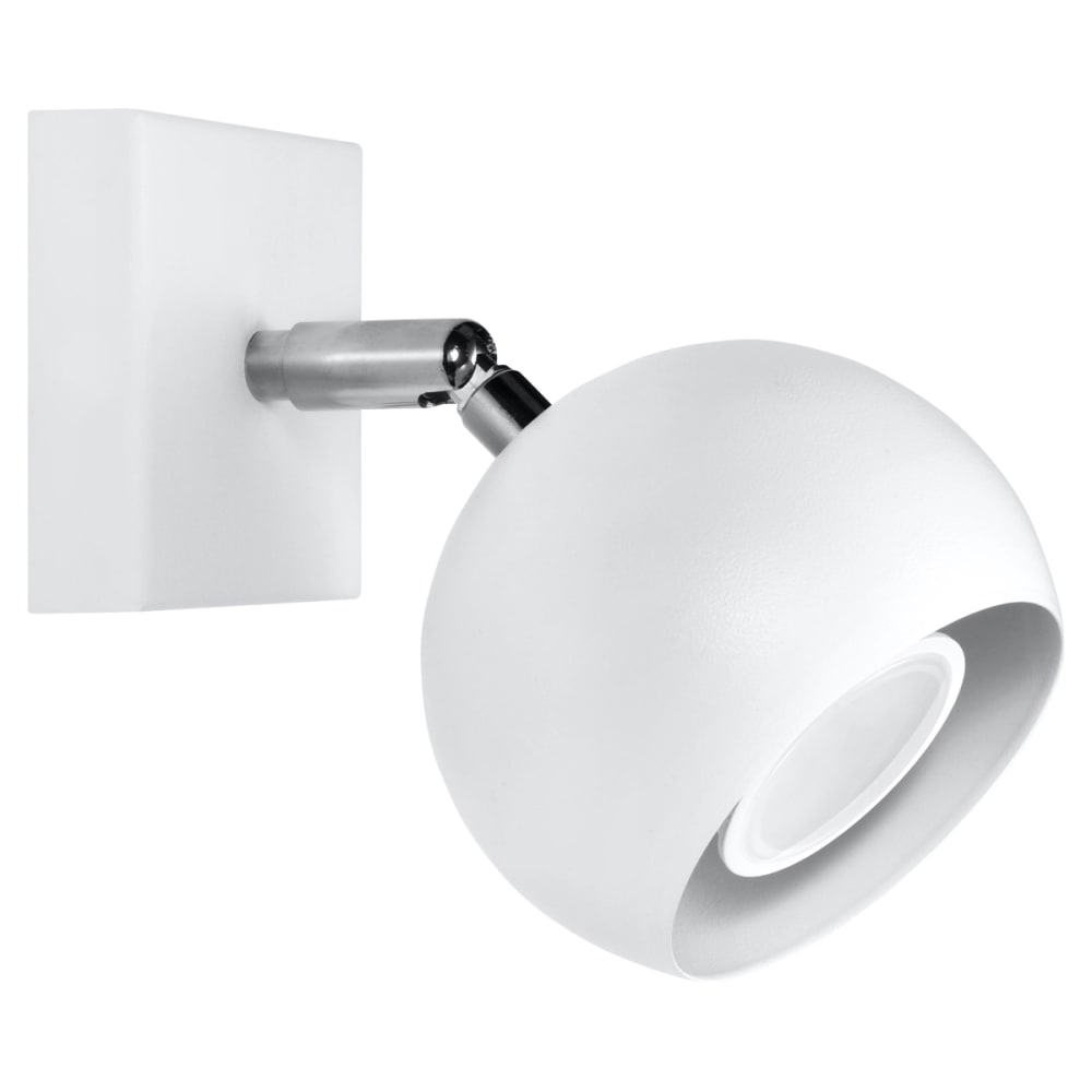 Lámpara de pared blanco acero alt. 10 cm