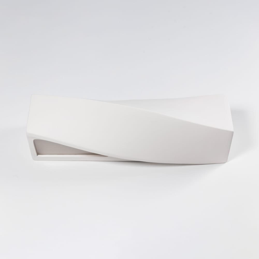 Lampada da parete bianca ceramica/vetro - Sollux Lighting