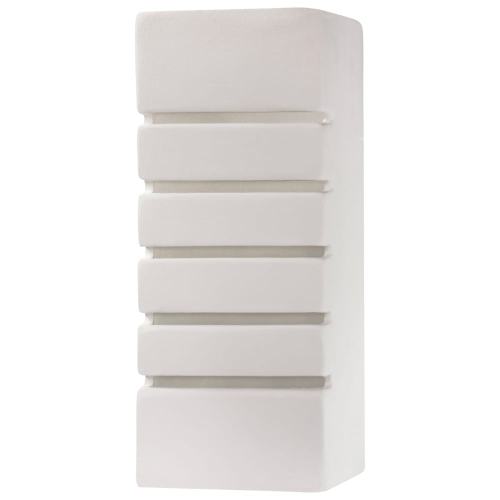 Lampada da parete bianca ceramica/vetro - Modello Classico chic - Ceramica