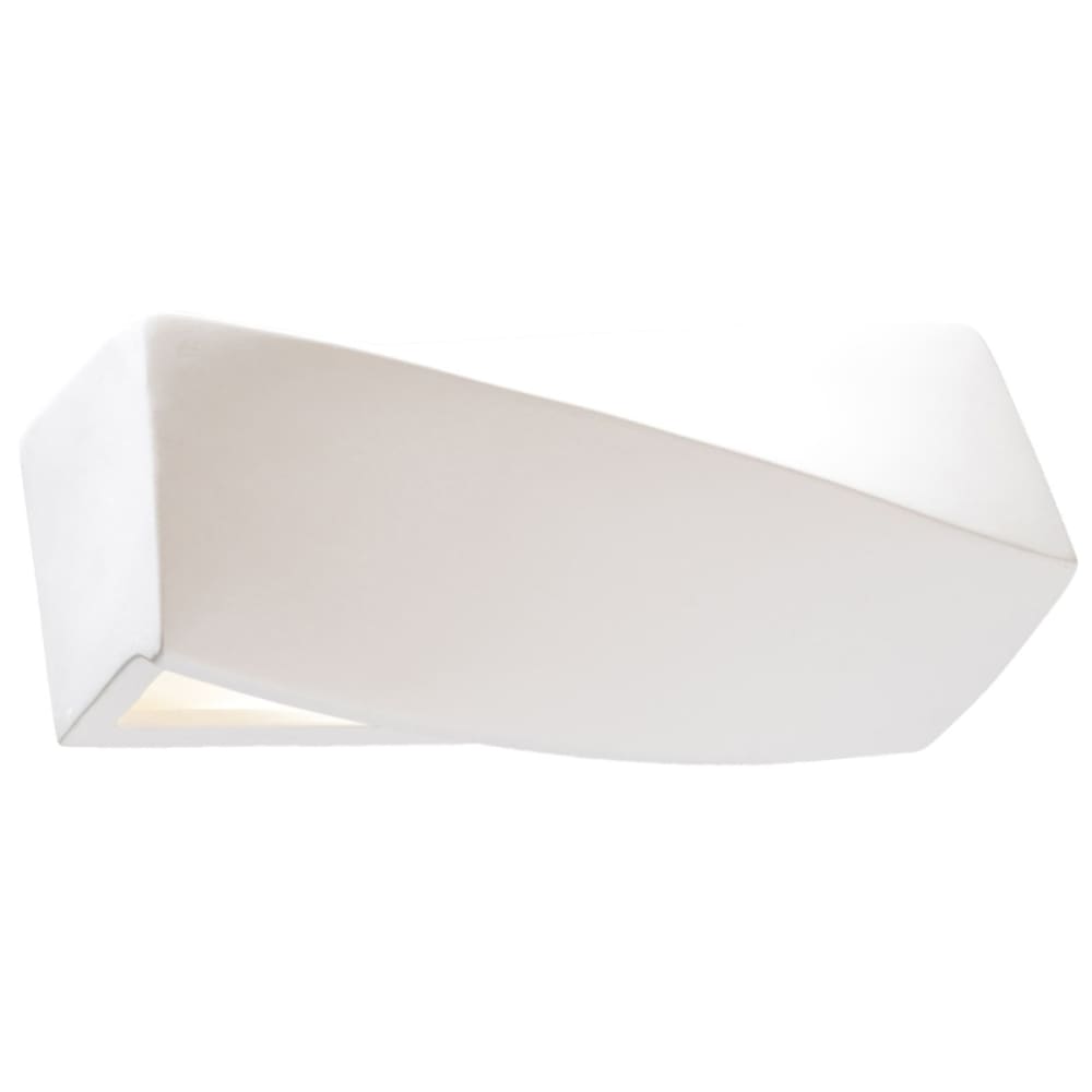 Lampada da parete bianca ceramica/vetro - Modello Classico chic - Ceramica