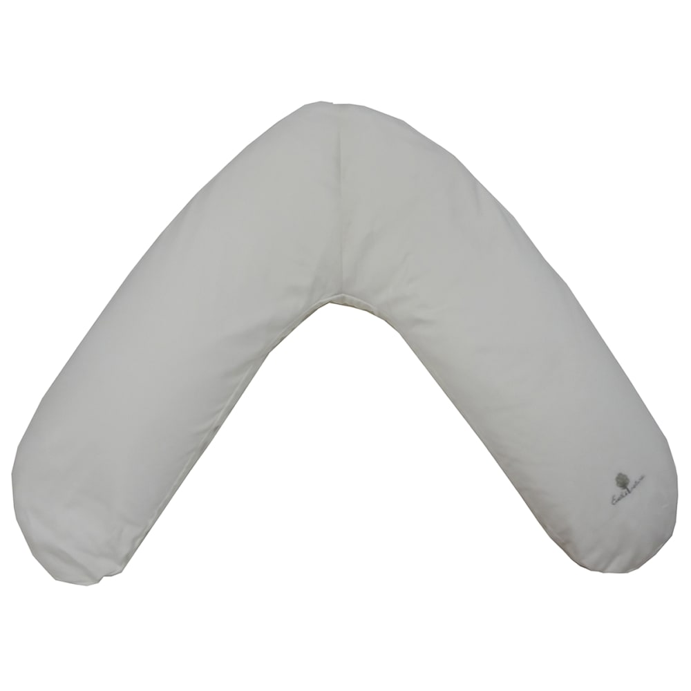 Coussin d'allaitement et de maternité 160 cm  Coton bio Ecru