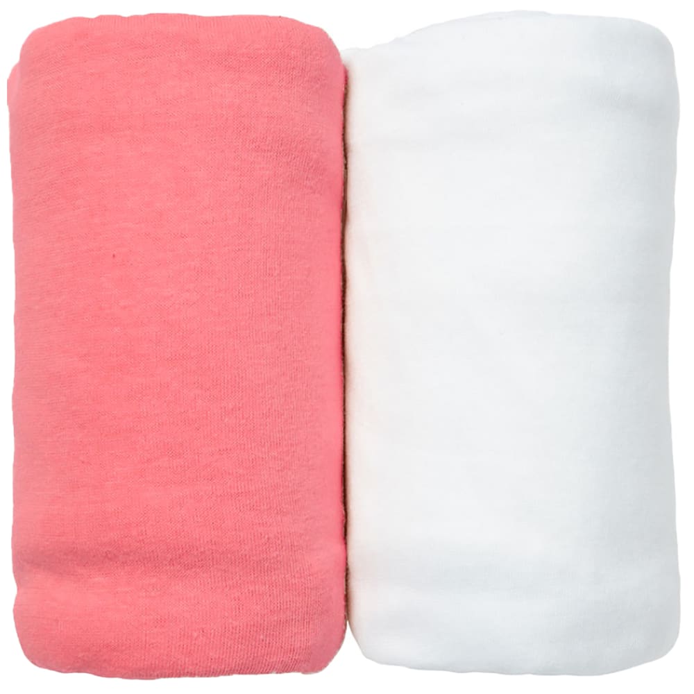 Eveil et Nature 2er-Set Jersey-Spannbettlaken 70x140 cm Bio-Baumwolle ROT BAUMWOLLE Baby