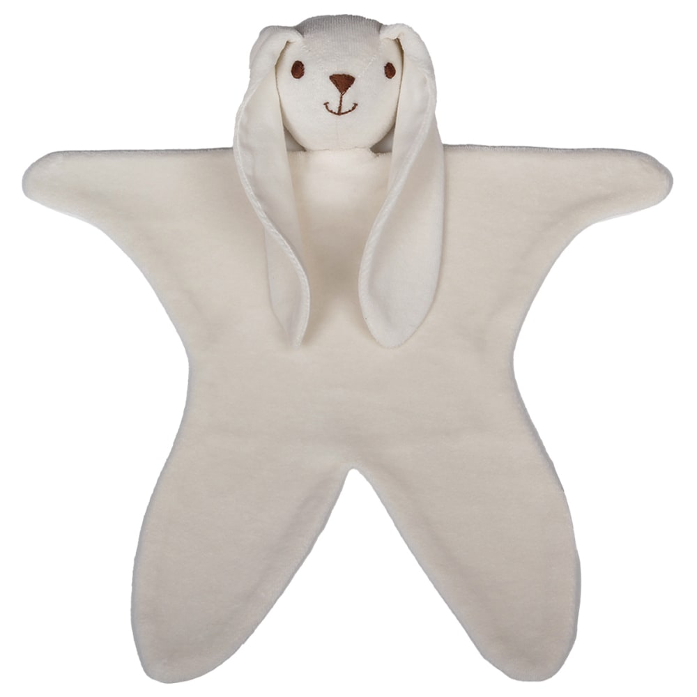 Eveil et Nature Doudou coton bio velours 30 cm Lapin Beige Certifié Oeko-Tex Coton - 30x0x30cm