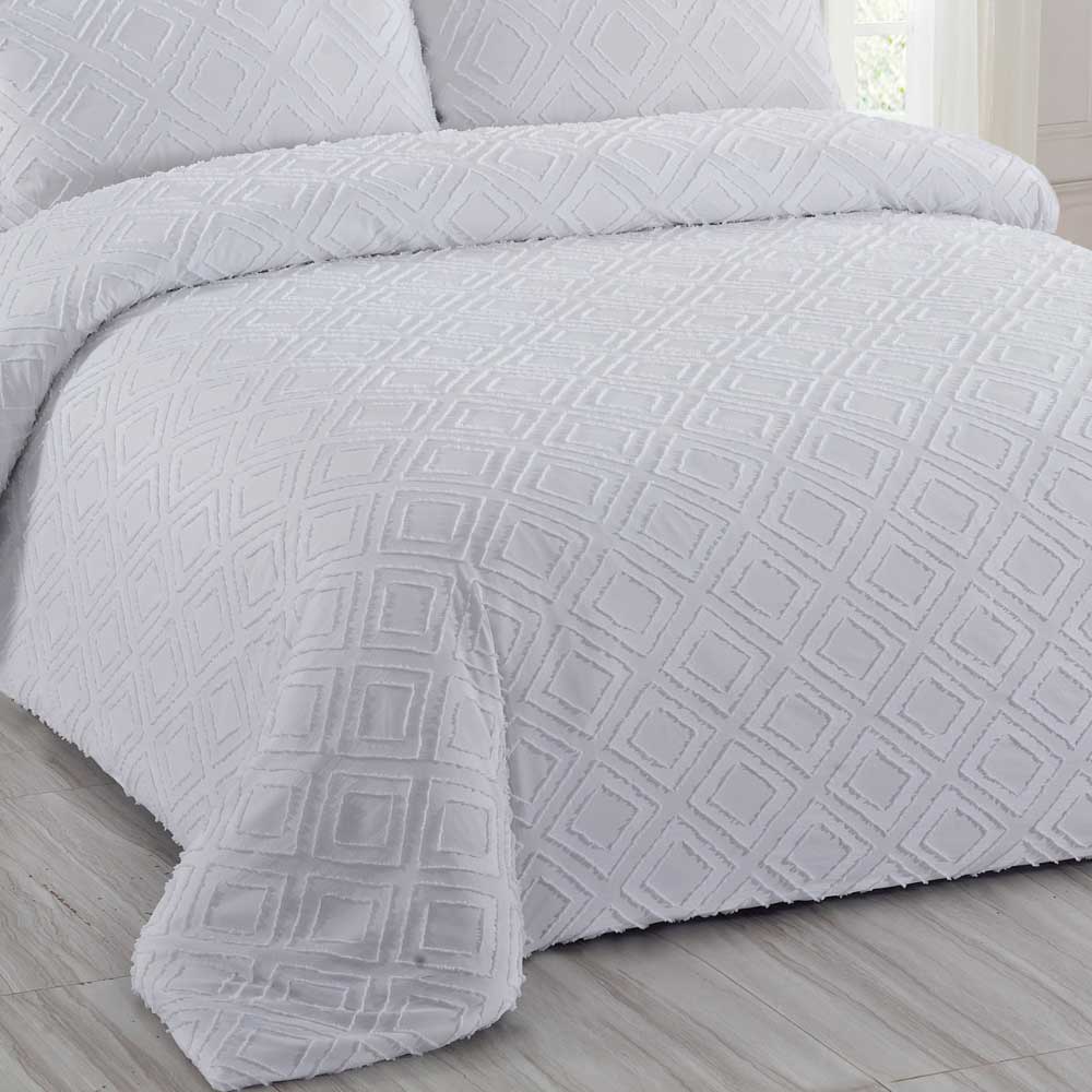 Funda nórdica microfibra blanca 220x220 Cama de 105 - Maisons du Monde