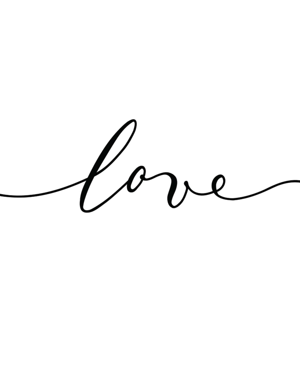 Stampa Citazione d'Amore 30x40 - Bianco - LEGNO