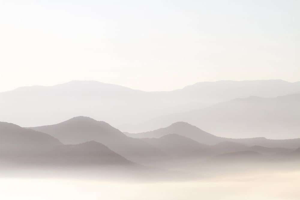 Papier peint misty mountains, beige 340 x 250cm — vue 3