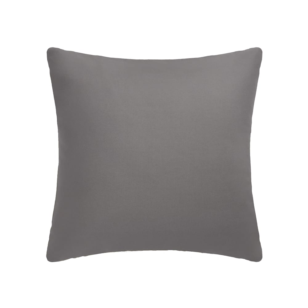 Funda de cuadrante algodón orgánico color gris ceniza.cuadrado mediano