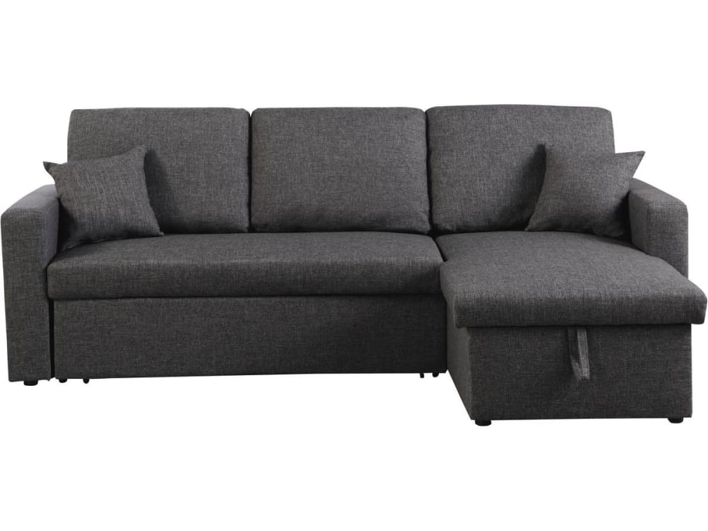 Canapé d'angle convertible - places gris