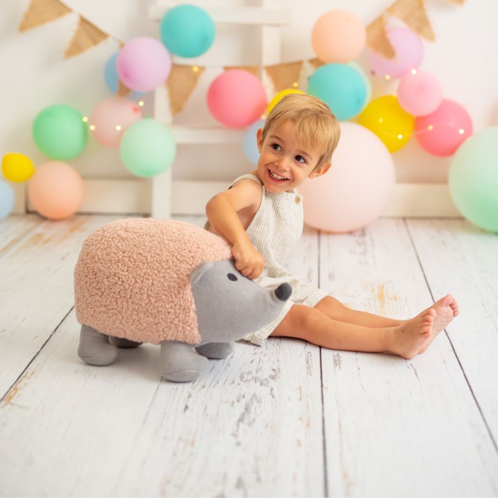 Peluche erizo mini de algodón 100% rosa 20X40X28 cm - Maisons du Monde
