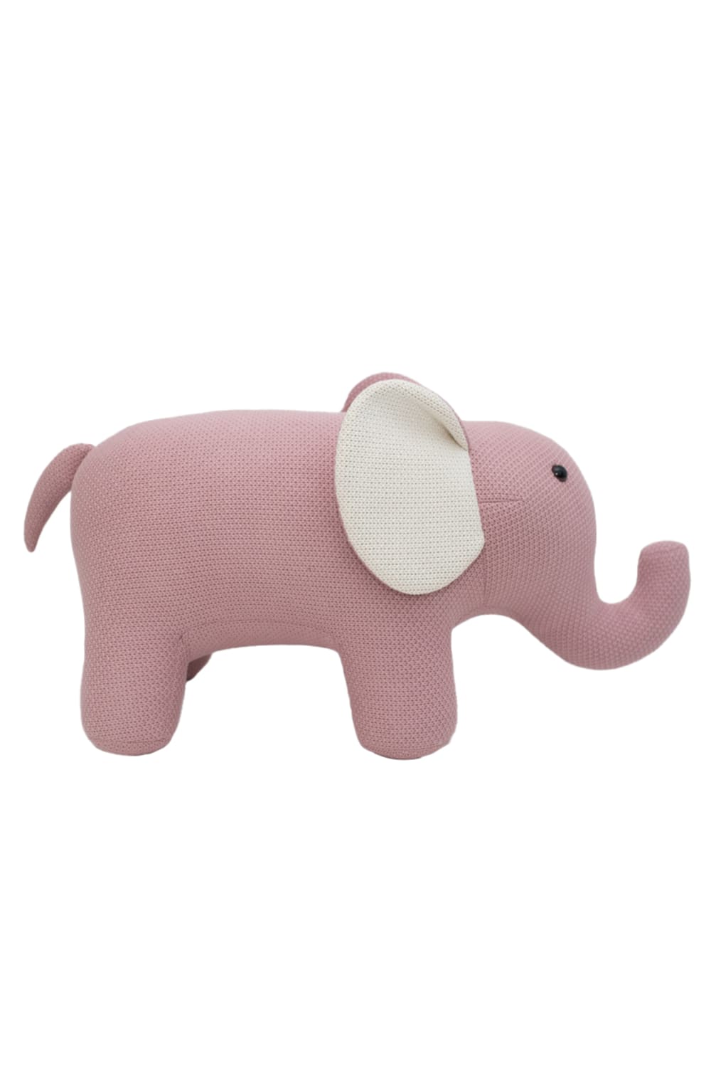 Maxi éleéphant en peluche siège en 100% coton rose - Maisons du Monde