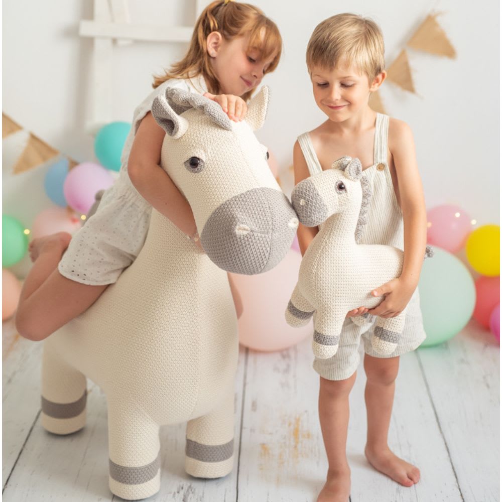 Pack peluches yeguas de algodón 100% blanco - Maisons du Monde