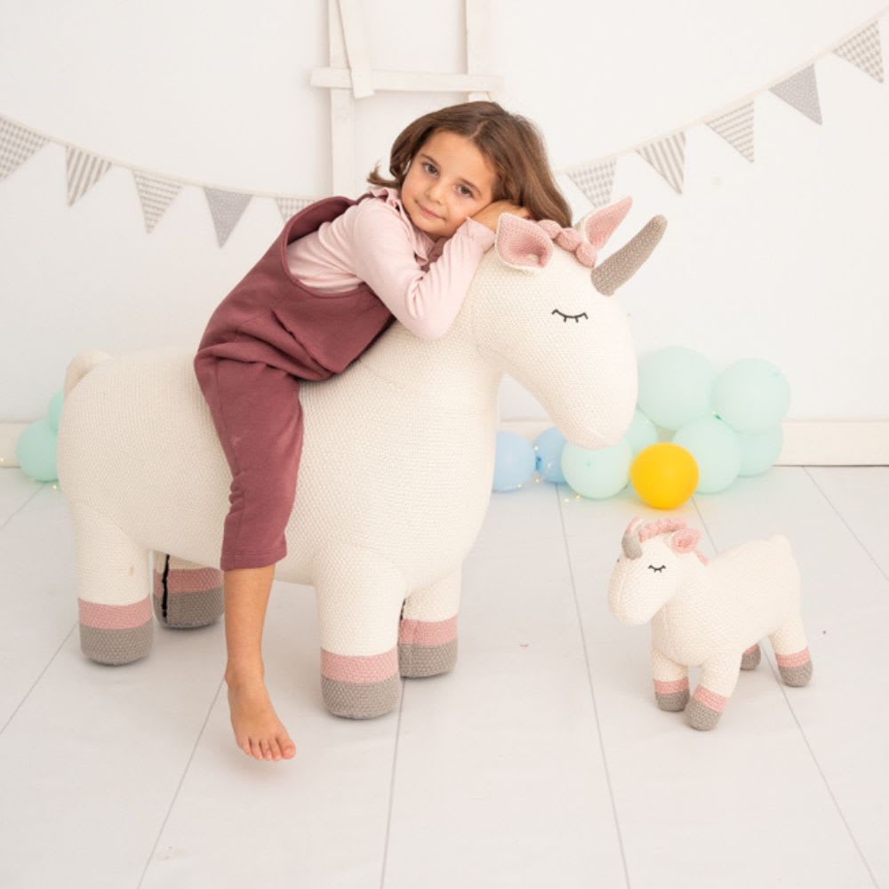 Pack peluches unicornio de algodón 100% blanco - Maisons du Monde