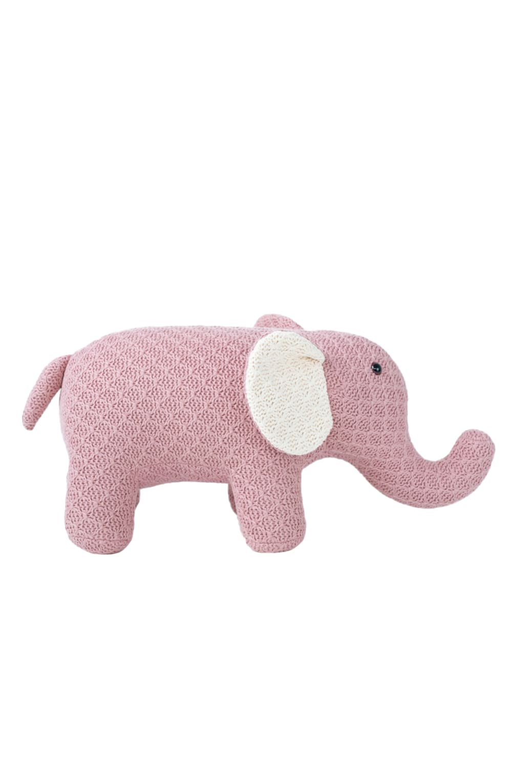 Peluche mini-éléphant 100% coton rose - Maisons du Monde