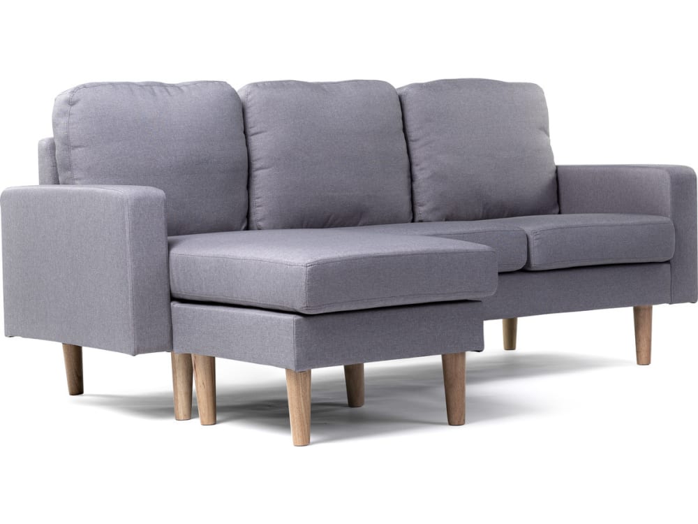 Sofá esquinero gris 194 x 75 x 84 cm