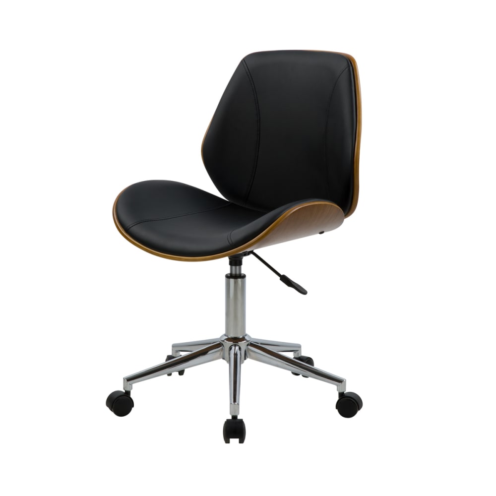 Silla de oficina de madera con