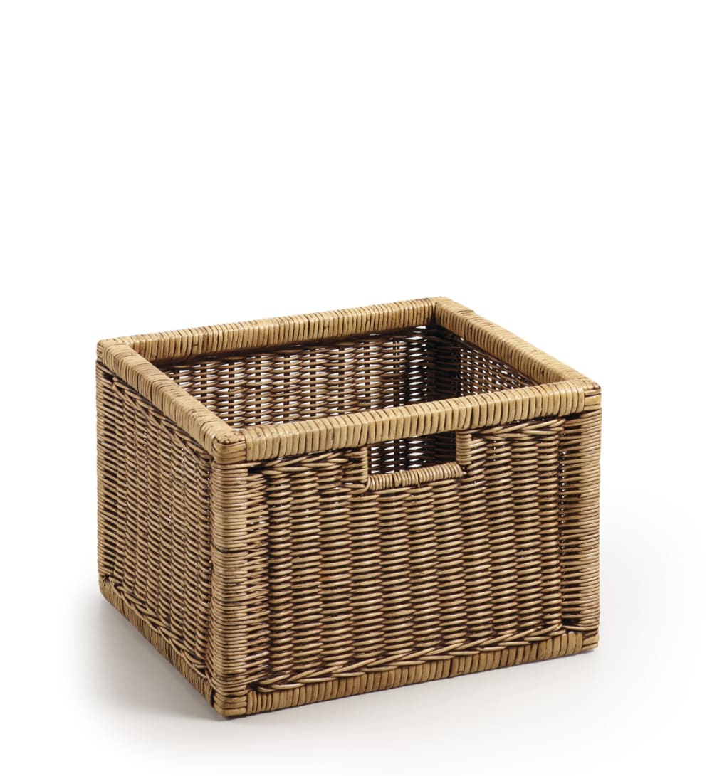 Cesta de ratán marrón