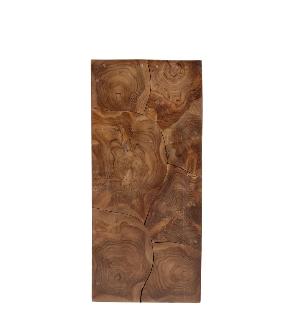Piédestal en bois de teck marron H 77 cm - Maisons du Monde