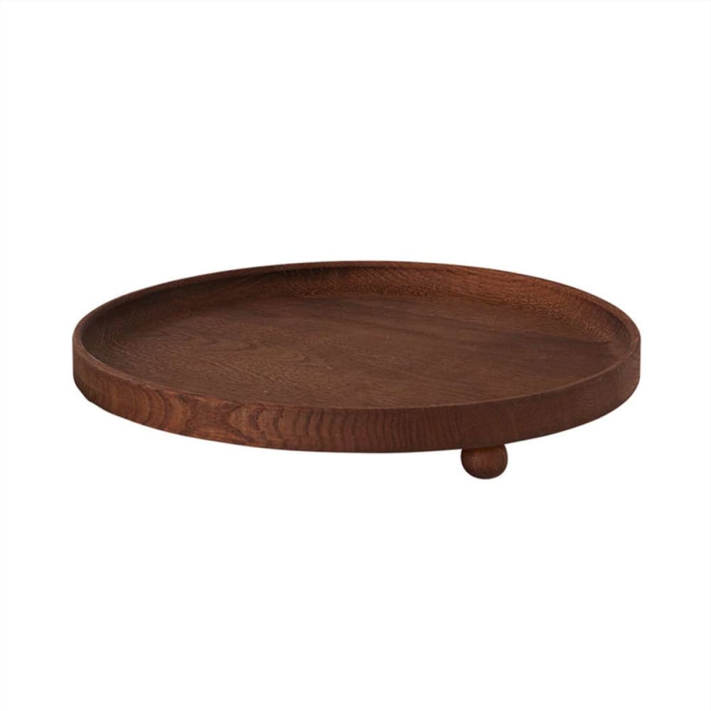 plateau en bois rond