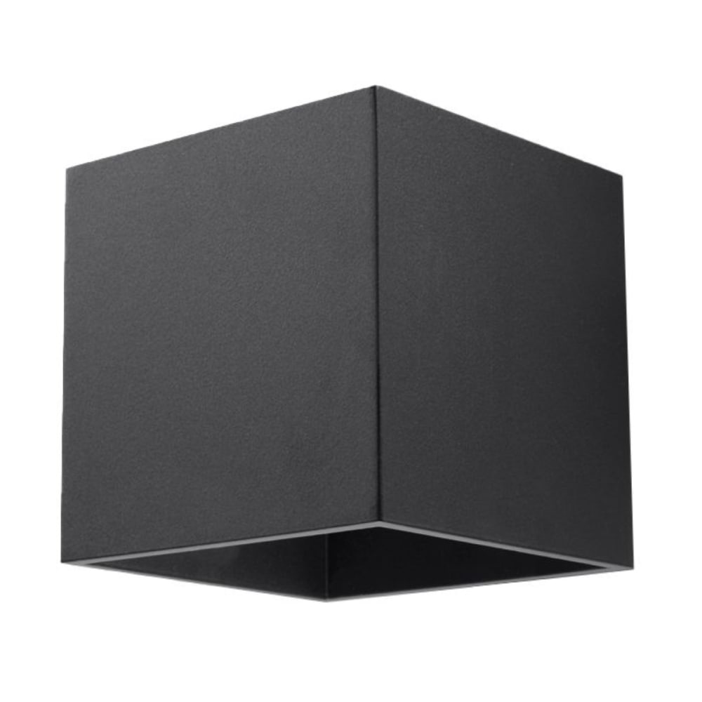 Lampada da parete nera alluminio - Modello Classico chic - Alluminio