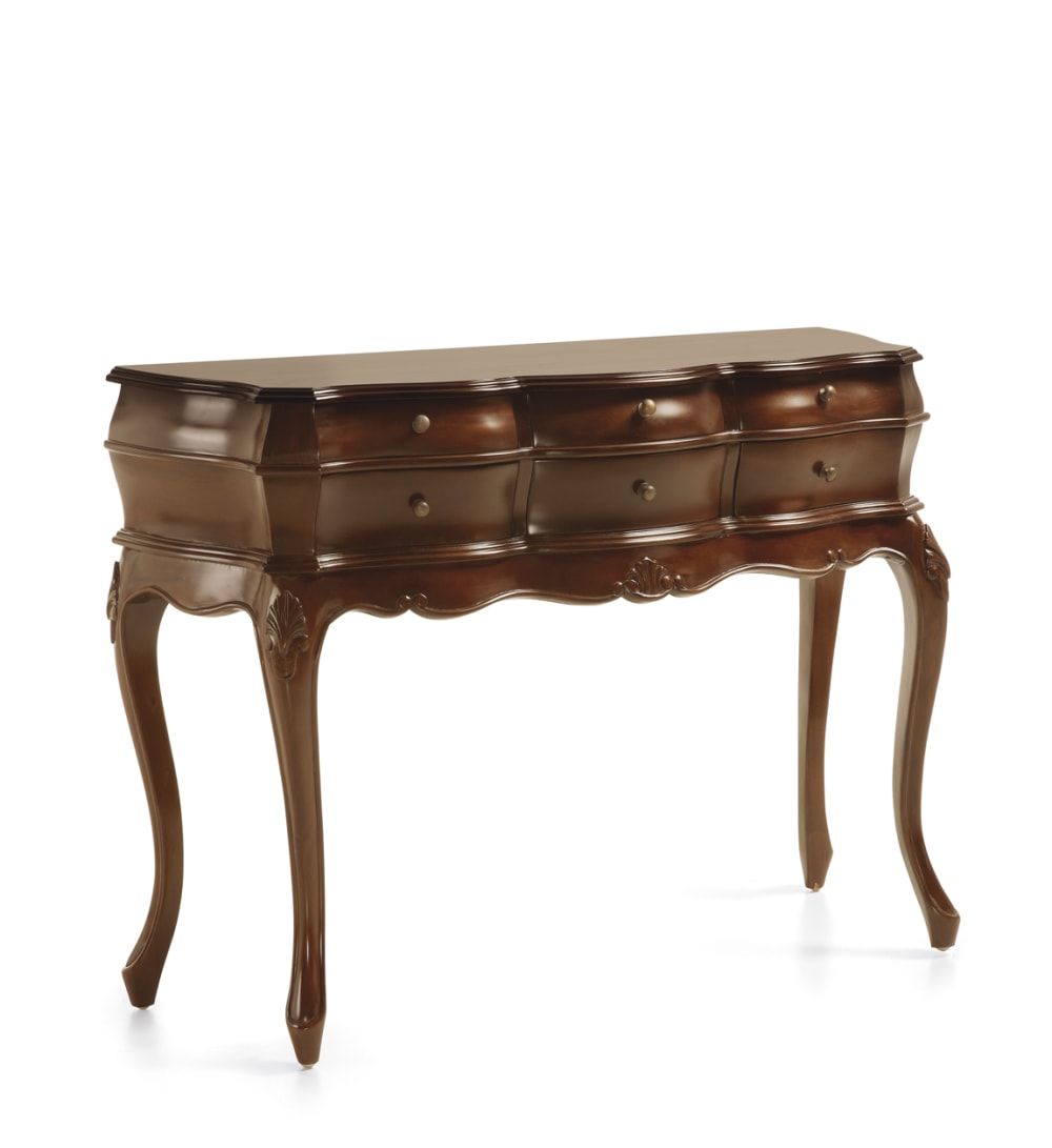 Console en bois marron L 108 cm