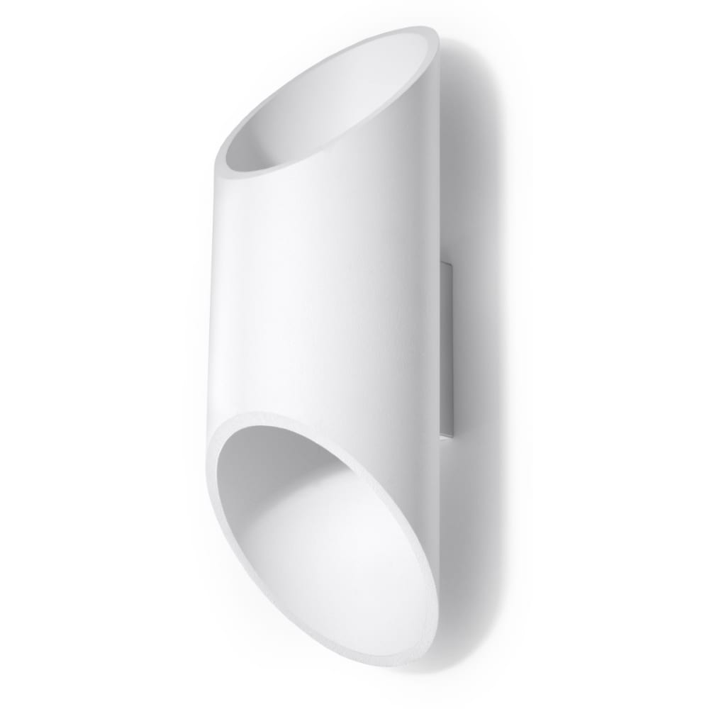 Applique aluminium blanc H 30 cm