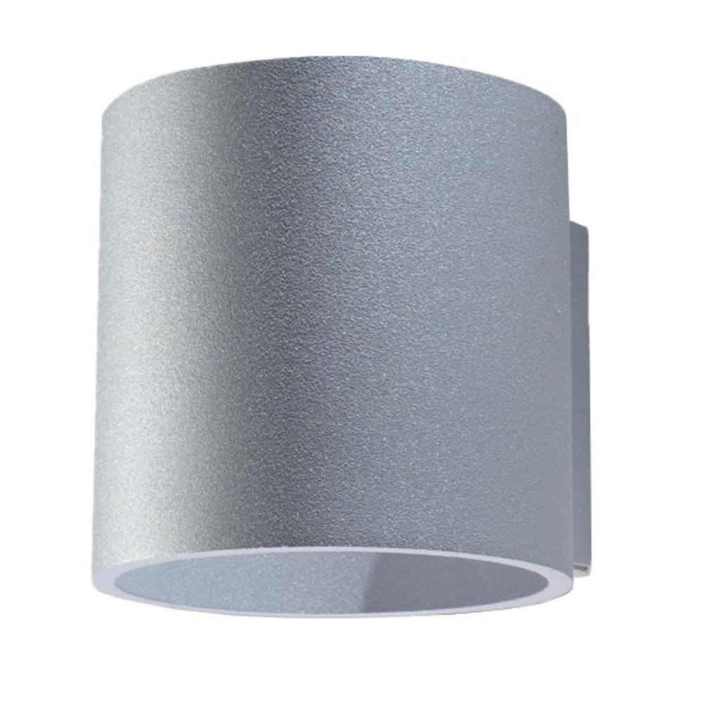 Applique cylindrique en aluminium, gris L: 10cm