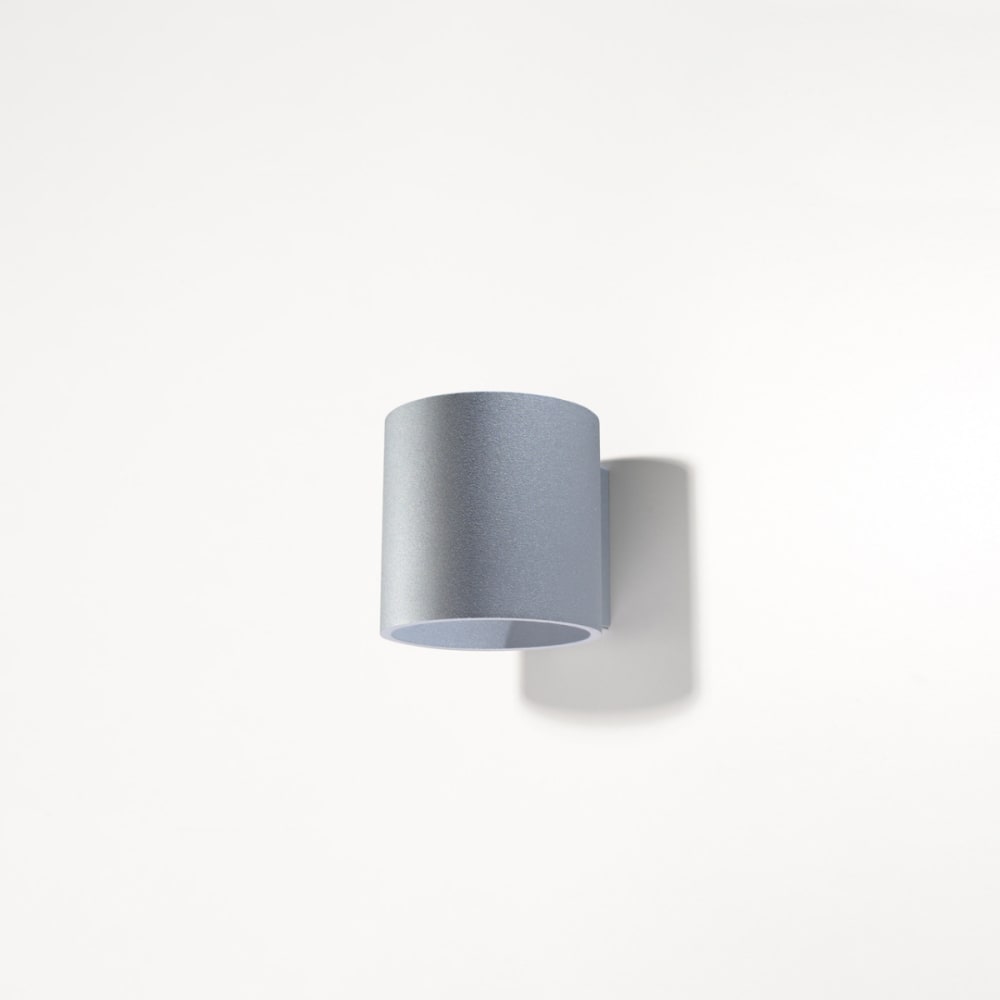 Applique cylindrique en aluminium, gris L: 10cm — vue 3