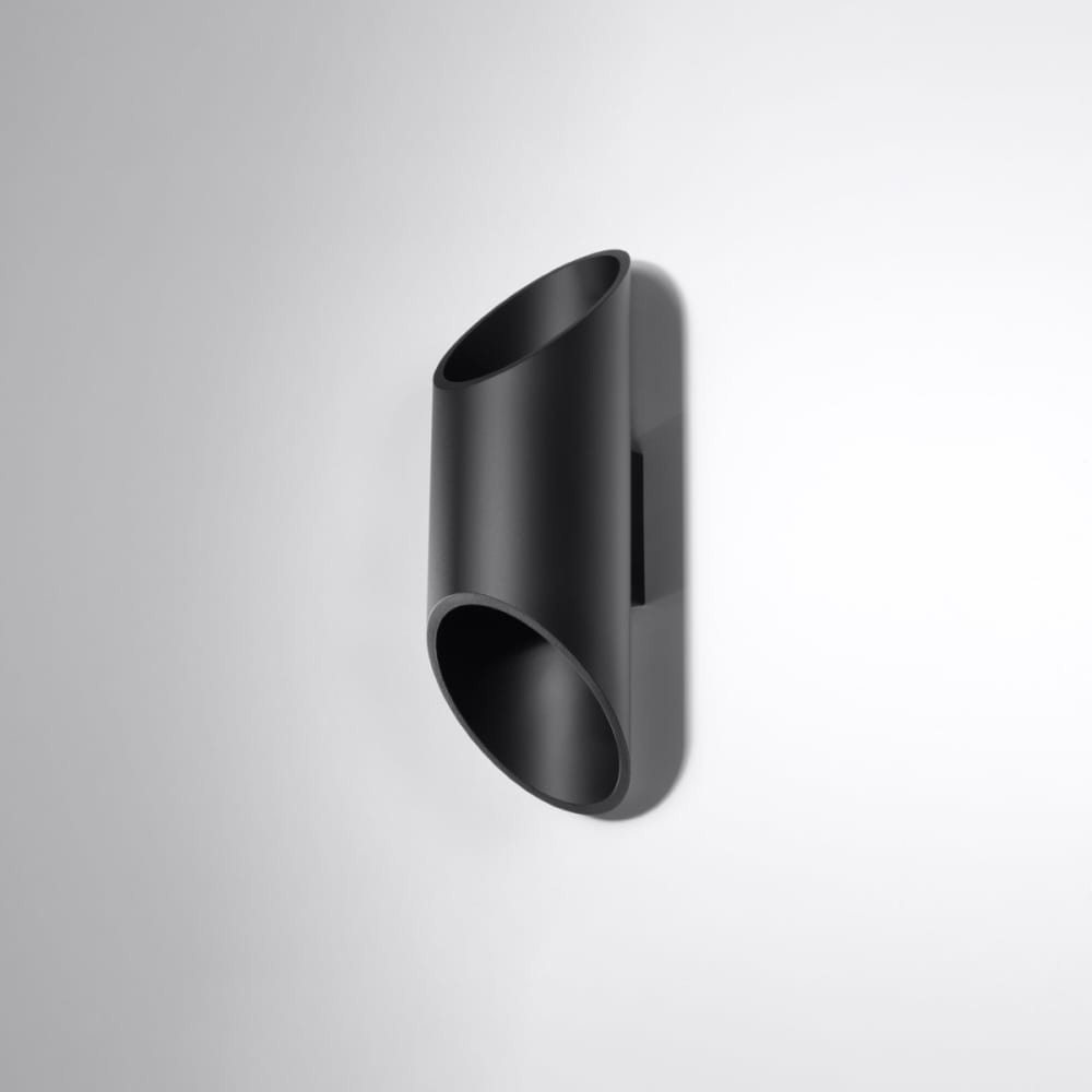 Lámpara de pared negro aluminio alt. 30 cm - Maisons du Monde
