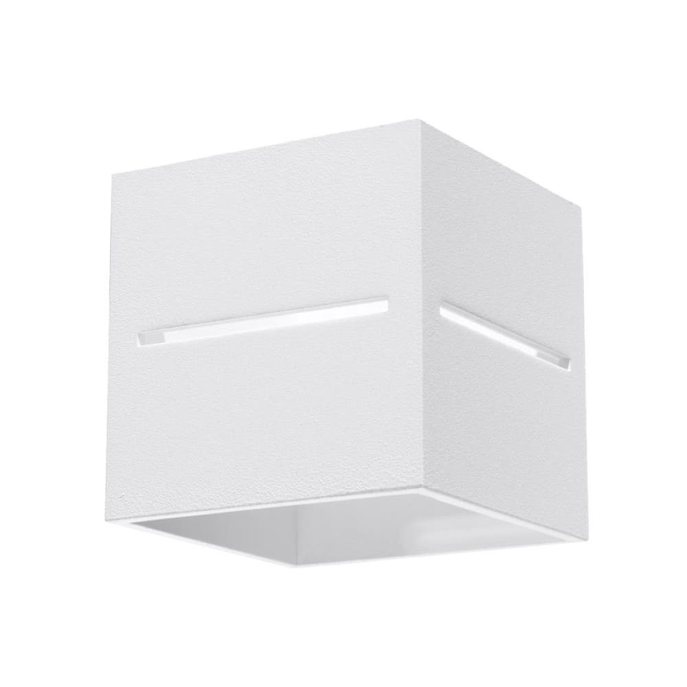 Lámpara de pared blanco aluminio alt. 10 cm