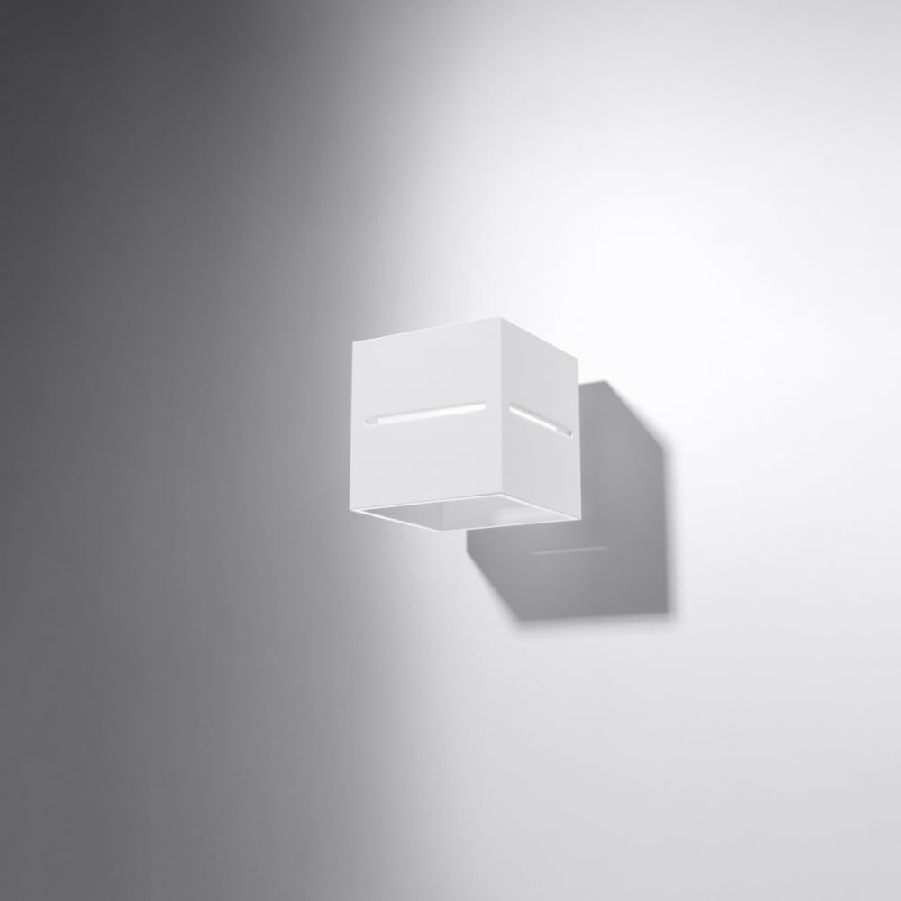 Applique carrée en aluminium, blanc L: 10cm — vue 3