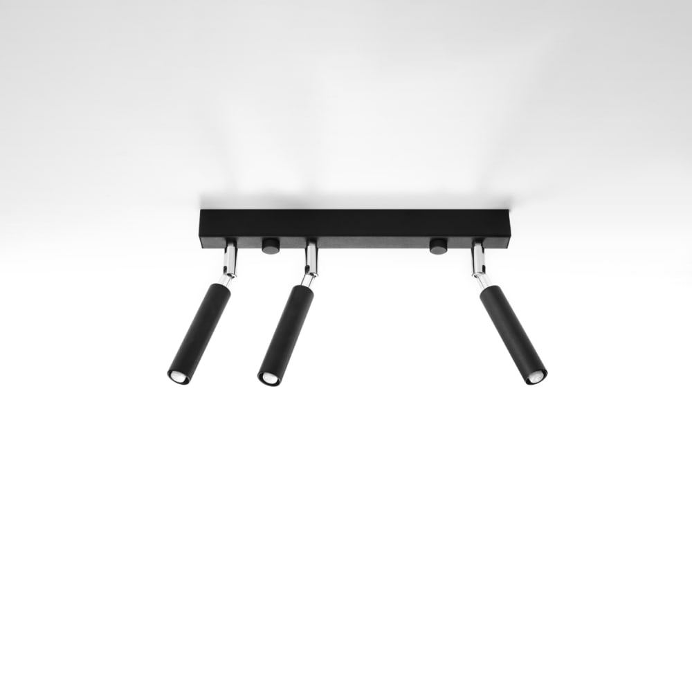 Plafonnier Aluminium Noir G9 3 Eyetech — vue 3