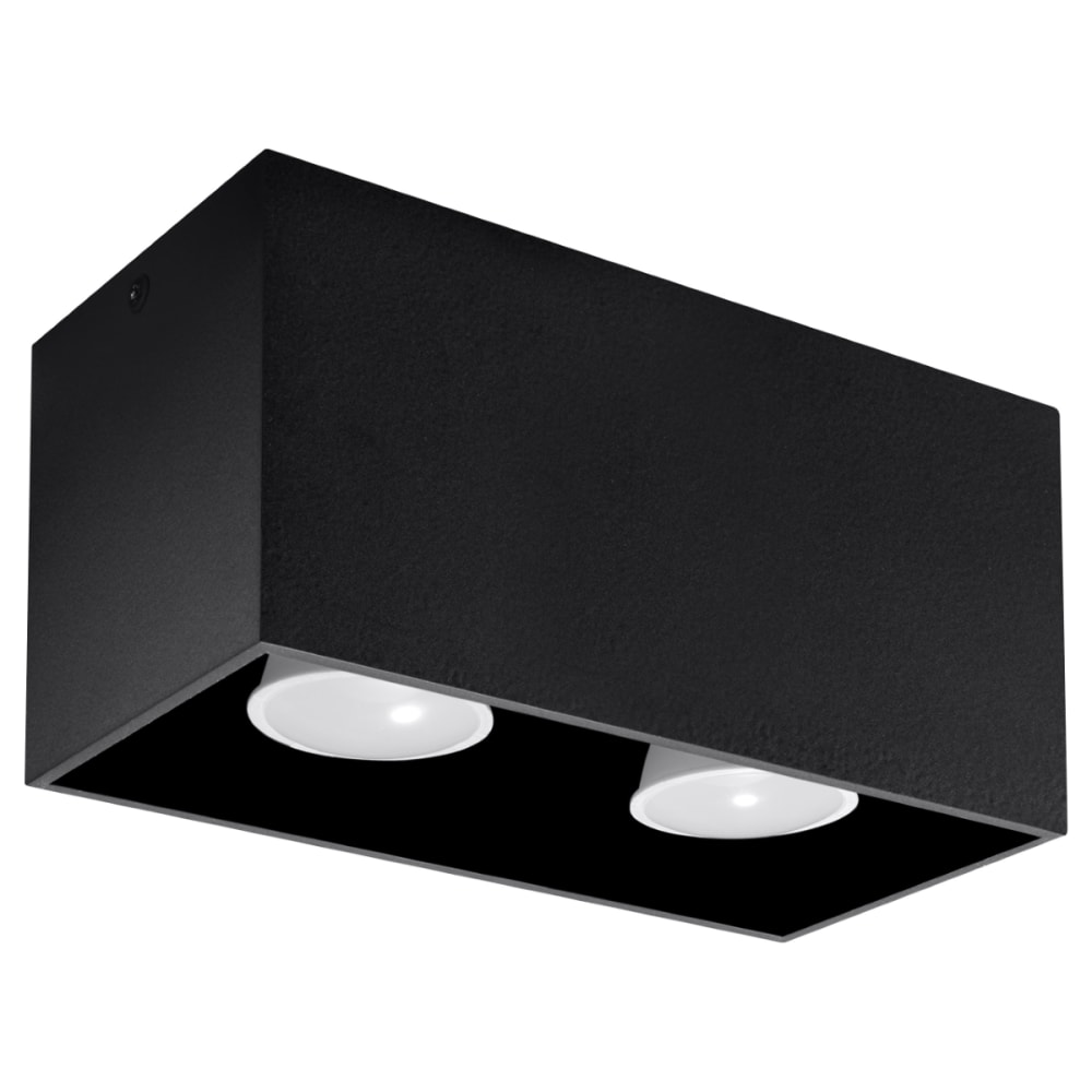 Sollux Lighting Deckenlampen aus Aluminium in Schwarz style classic chic Schwarz Aluminium
