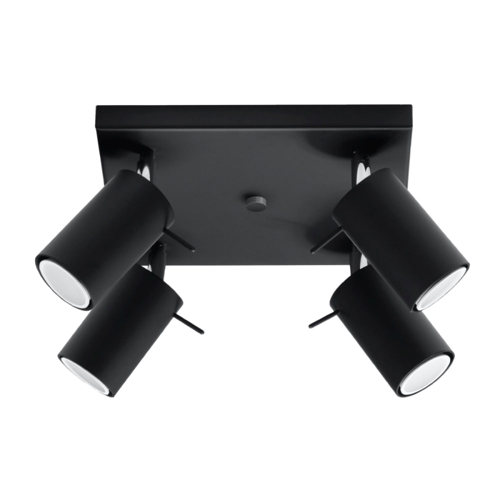Sollux Lighting Deckenlampen aus Stahl in Schwarz style classic chic Schwarz Stahl