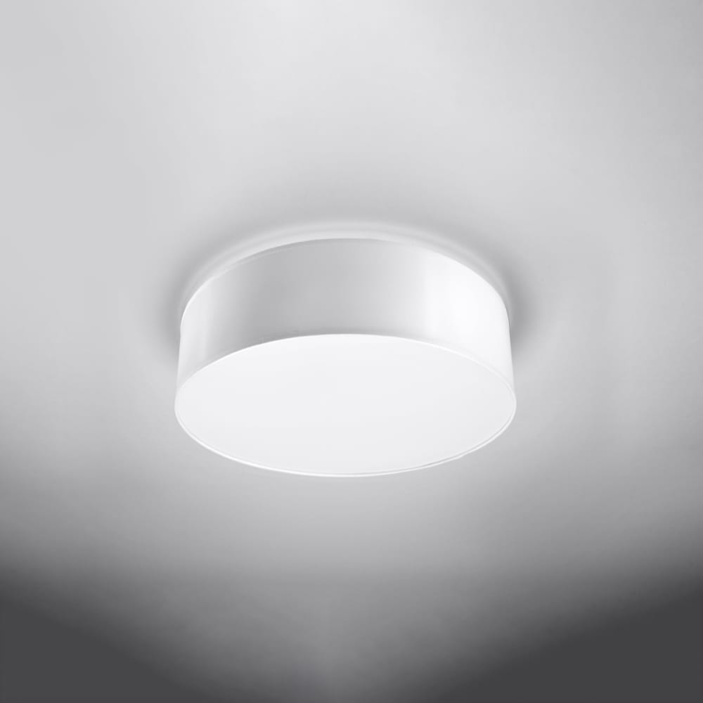 Plafonnier PVC Blanc E27 2 Arena — vue 3