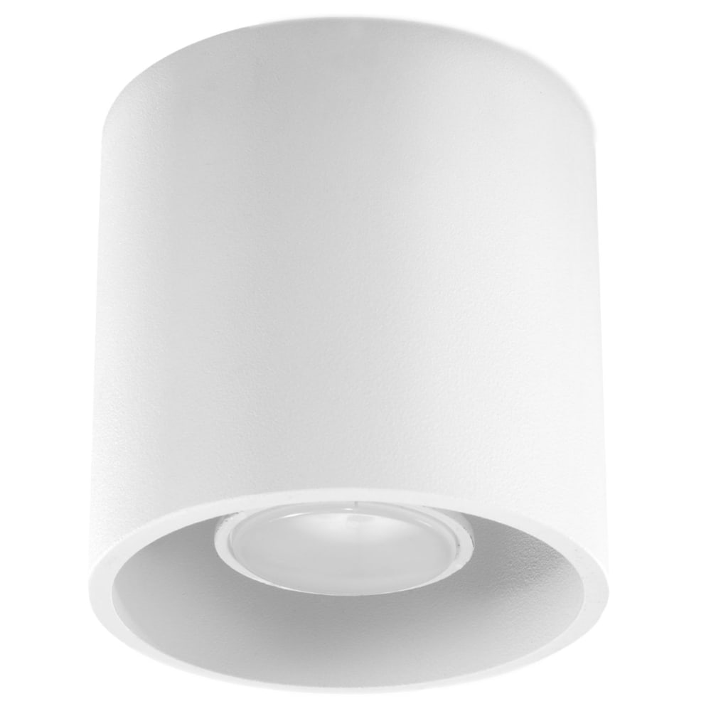 Lámpara de techo blanco aluminio alt. 10 cm