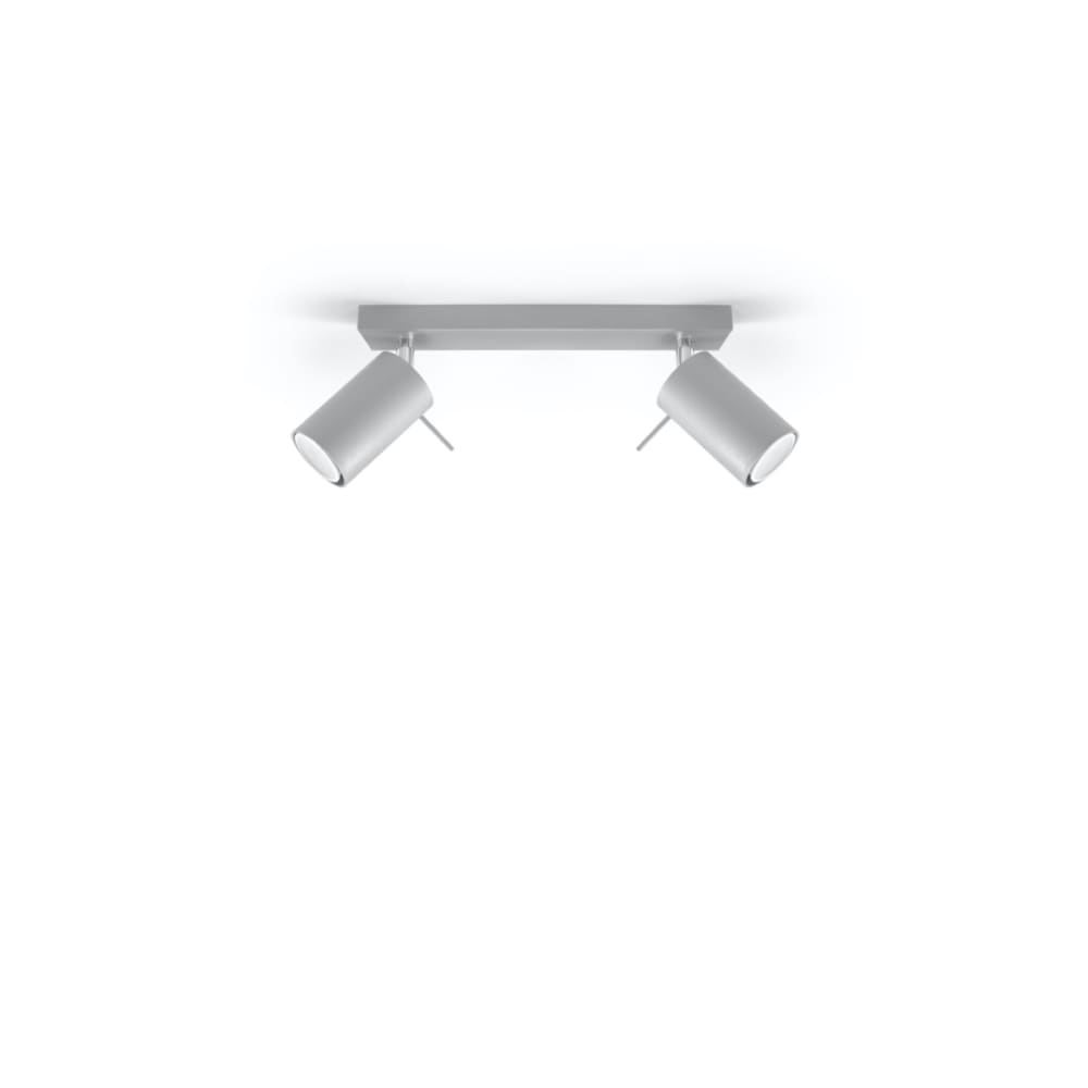 Plafonnier Acier Gris GU10 2 Ring — vue 3