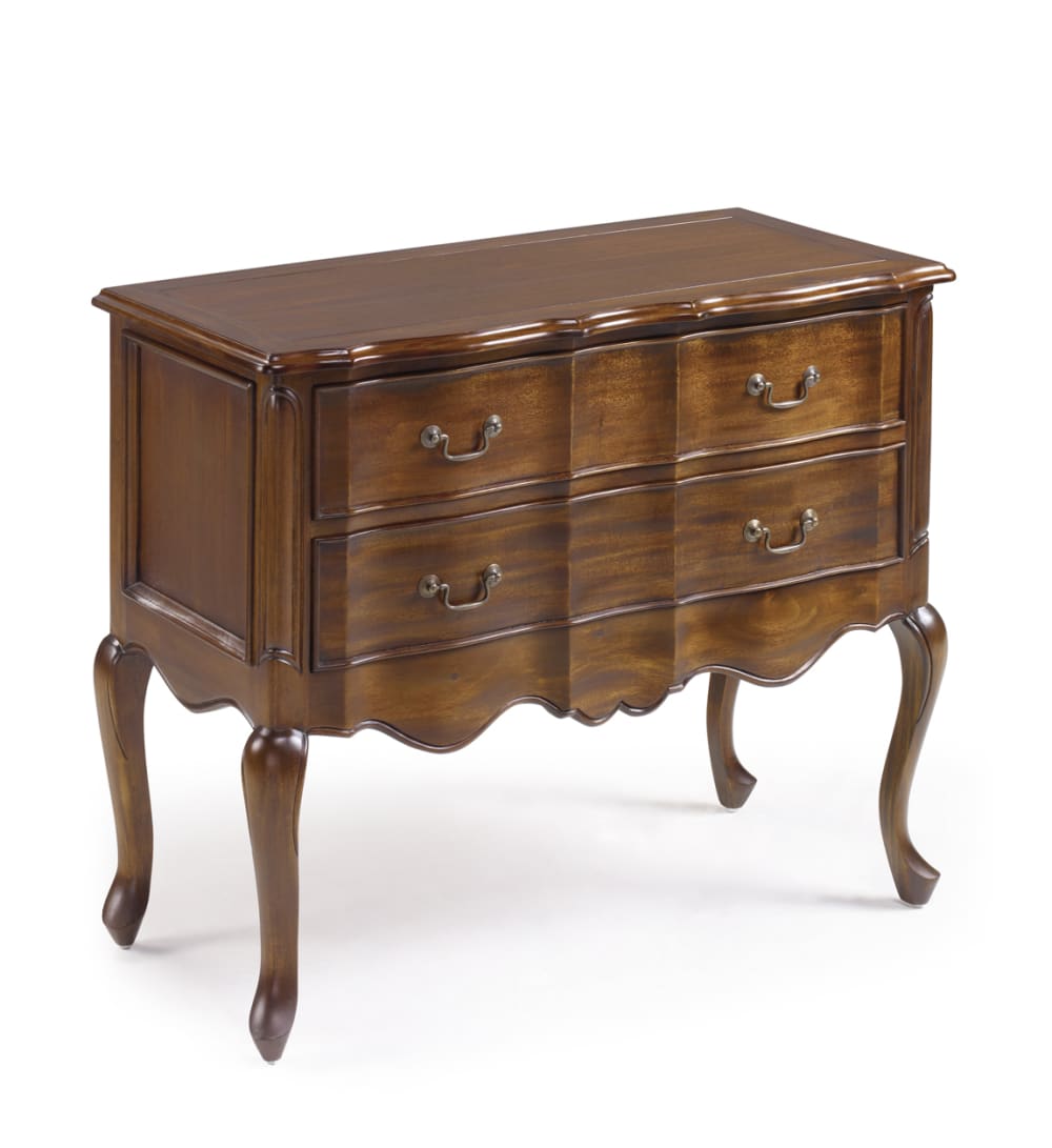 Commode en bois d'acajou marron L 90 cm