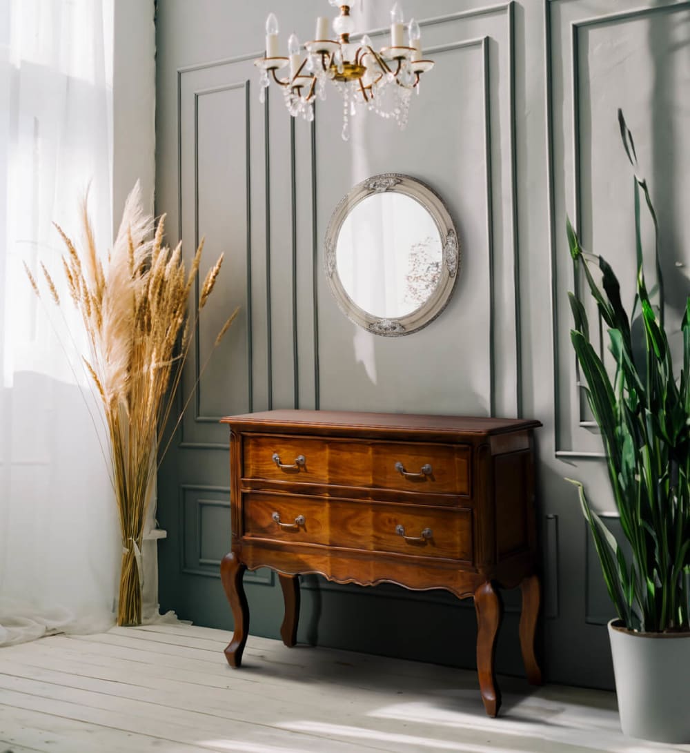Kommode aus Mahagoni-Holz, L 90 cm, braun - Maisons Du Monde