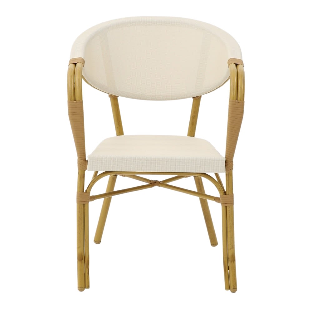 Silla de exterior niza - blanco - 83x57x56 - Maisons du Monde