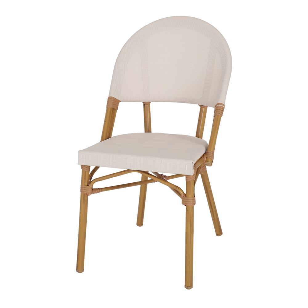 Silla de exterior konrad - beige,naturale - 88x47x58