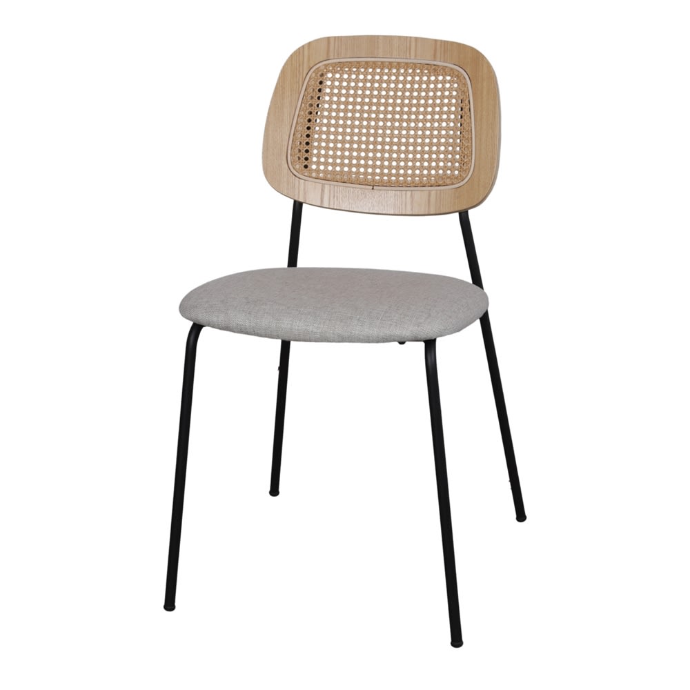 Silla tapizada - arena - 82x47x51