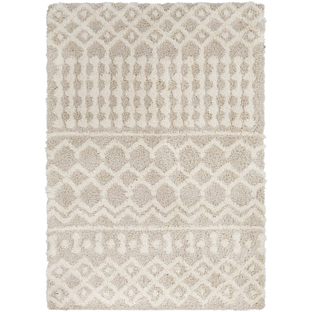 Tappeto shaggy boho avorio/beige 160x220 - Livabliss
