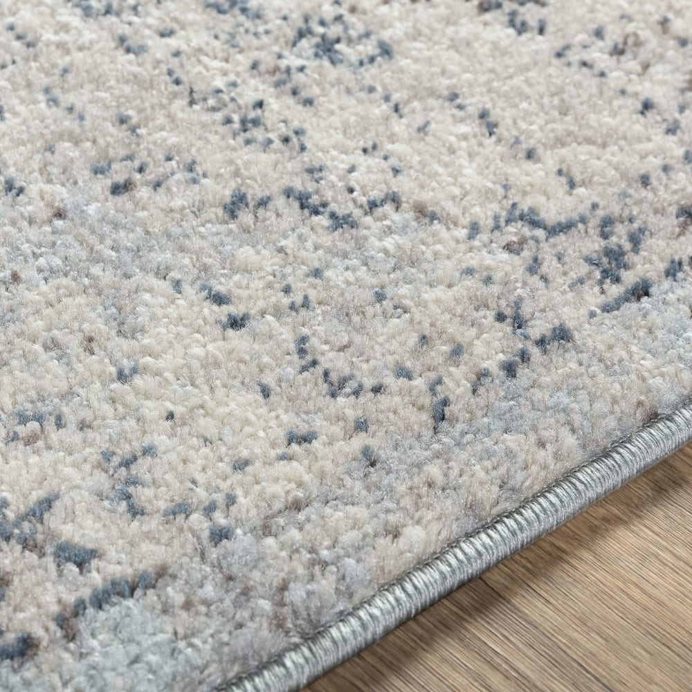 Tapis vintage oriental ivoire/bleu 200x275 — vue 4