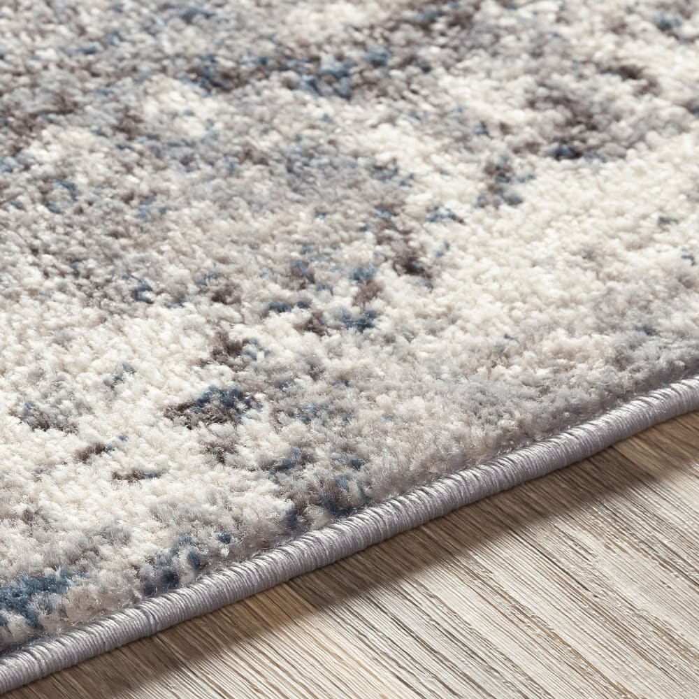 Tapis abstrait moderne bleu/gris 160x213 — vue 4